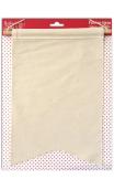 Fabric banner 20x30cm - natural white