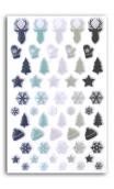 55 epoxy cerf, sapin, snowflake ornaments