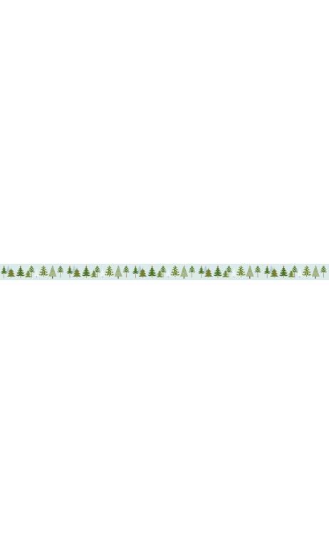 Washi tape winter forest, fir trees