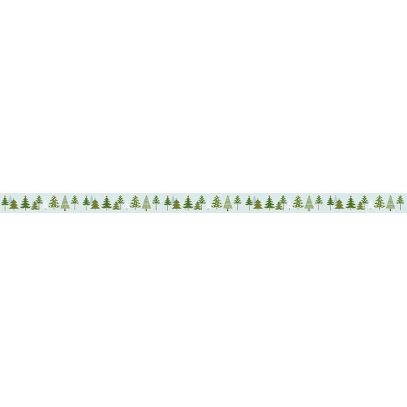 Washi tape winter forest, abetos