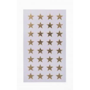 Stickers stars 13mm, gold