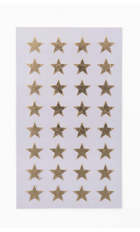 Stickers stars 13mm, oro