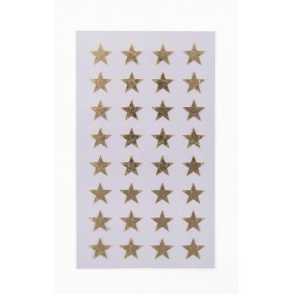 Stickers stars 13mm, oro
