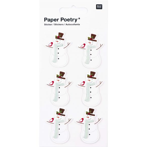 3D Stickers, Snowman