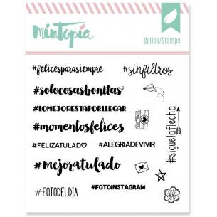 Acrylic hashtags stamps 10 cm x 10 cm