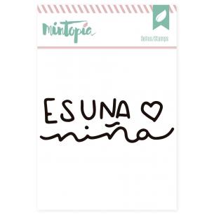 Acrylic stamps It's a girl 5 cm x 5 cm