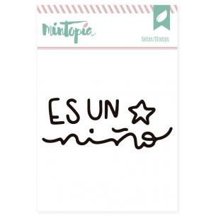 Sellos acrílicos Es un niño 5 cm x 5 cm