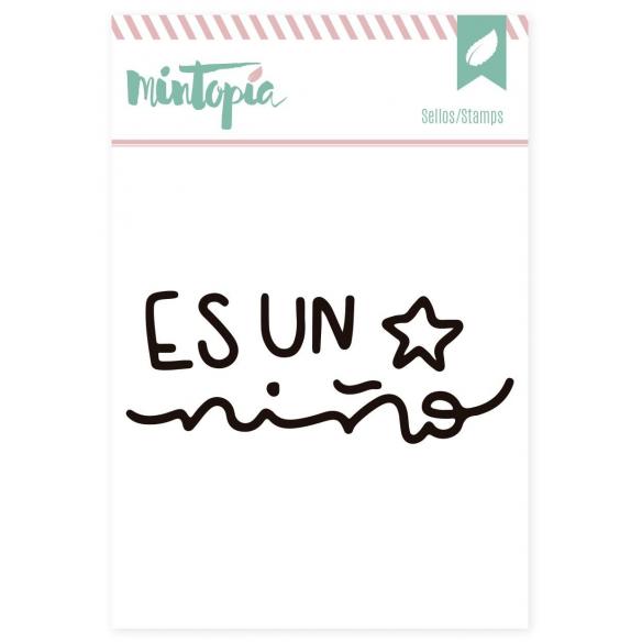 Sellos acrílicos Es un niño 5 cm x 5 cm