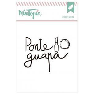 Sellos acrílicos Ponte guapa 5 cm x 5 cm