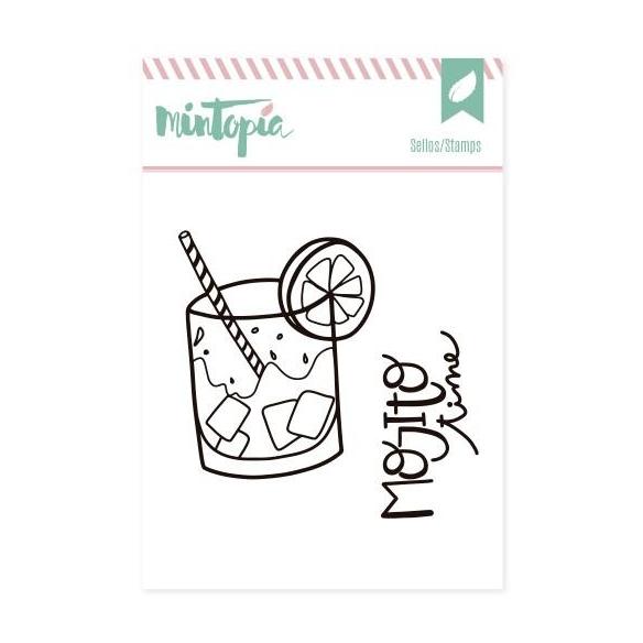 Mojito time acrylic seals 5 cm x 5 cm