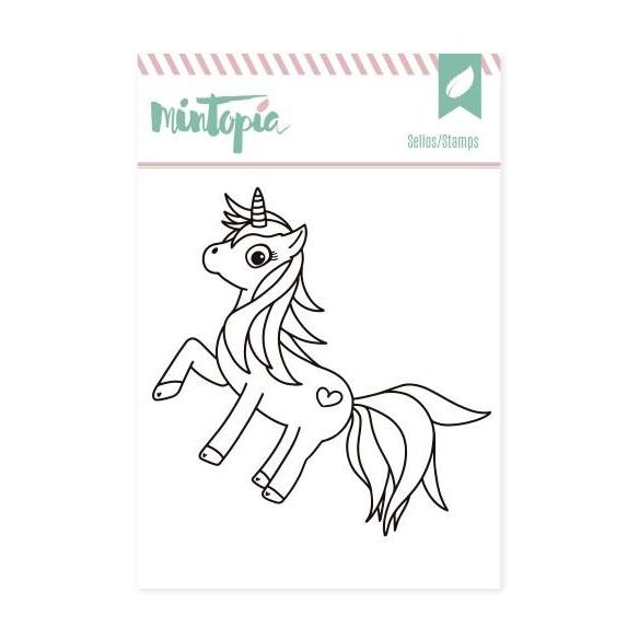 Sellos acrílicos Unicornio 6 cm x 7 cm