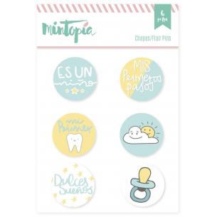 Set de chapas Es un niño 6 piezas