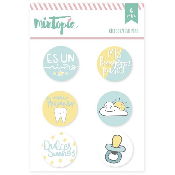 Set de chapas Es un niño 6 piezas