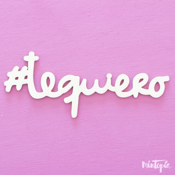 Maderita Te quiero 12 cm