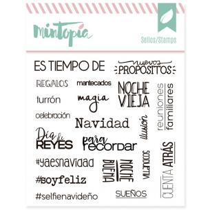 Sellos acrílicos Documenta tu Navidad 10 cm x 10 cm