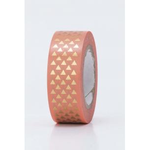Washi Tape  triangulos oro hot foil