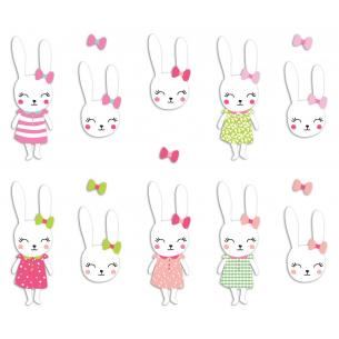 Surtido 20 formas recortadas Conejo Josephine