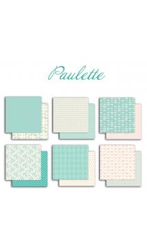 Assortment of 6 papers R/V 30X30 Paper Paulette