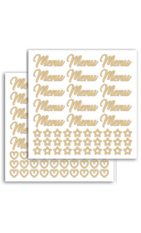 2 PL. Fantasia Stickers - Golden Mate - Wedding