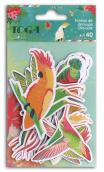 Assorted shapes & die-cut words Tropical Paradise Paper