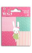 Assorted 20 trimmed shapes Rabbit Josephine