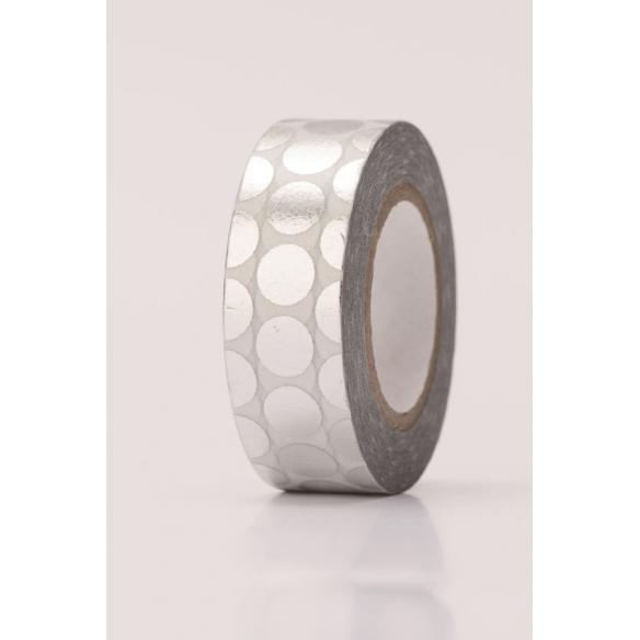 Puntos adhesivossilver, hot foil 15 mm / 10 m