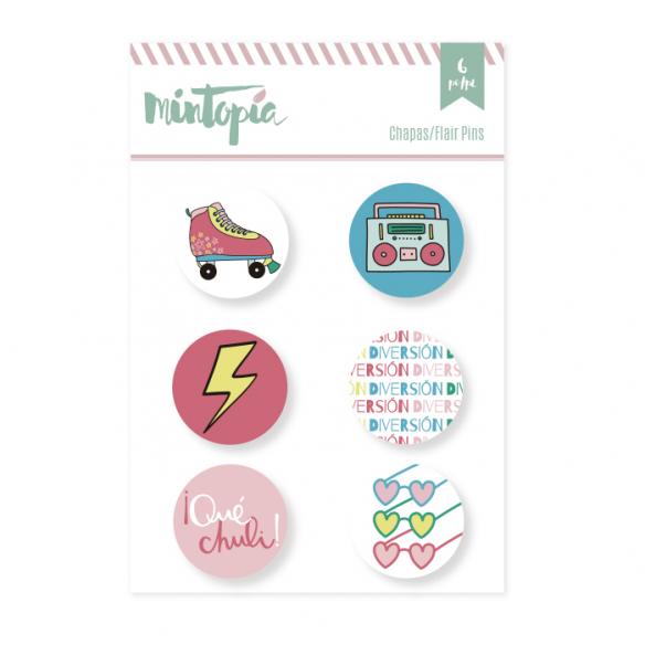 Set de chapas ¡Qué chuli! 6 piezas