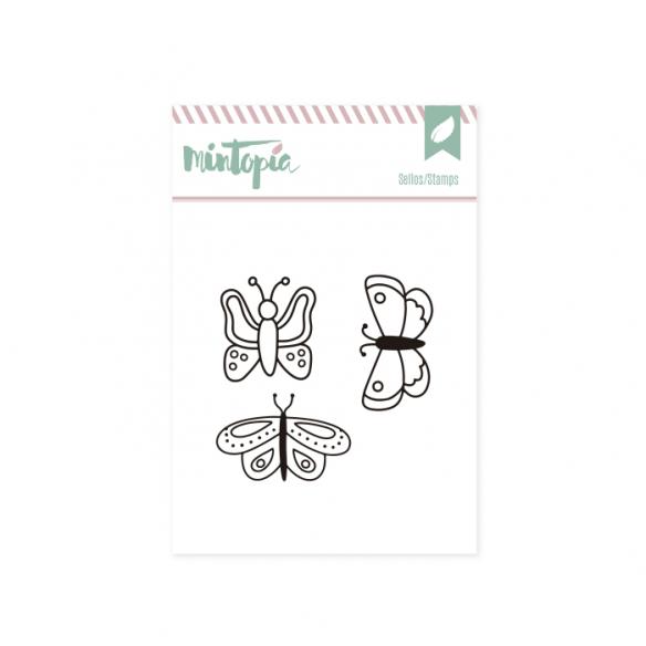 Sellos Mariposas 5 x 4,5 cm