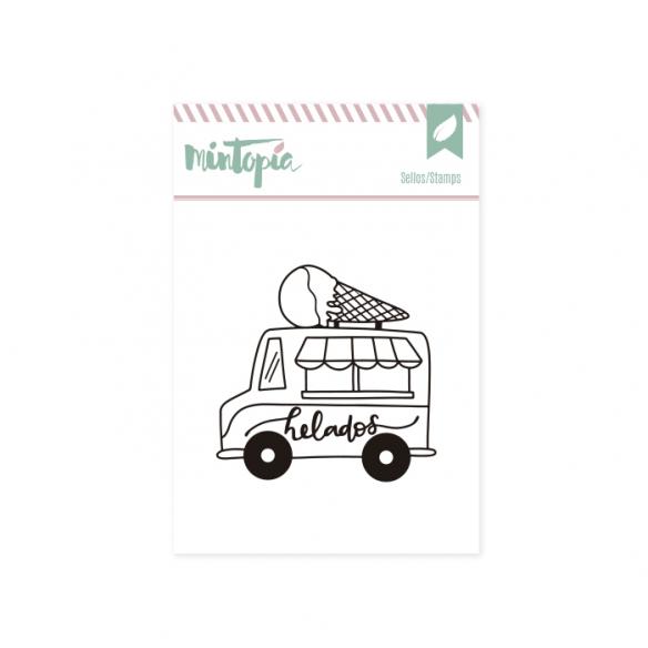 Sellos Camión helados 5 x 4,5 cm