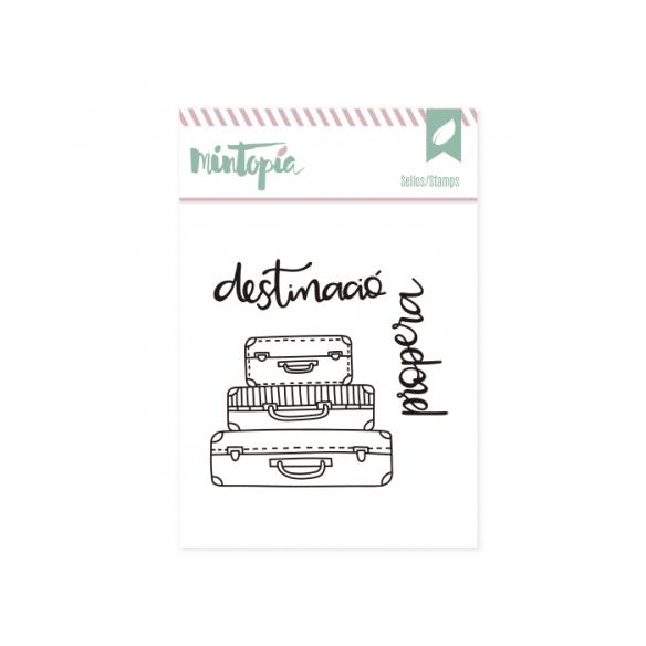 Sellos Próximo destino Catalán 5 x 4,5 cm