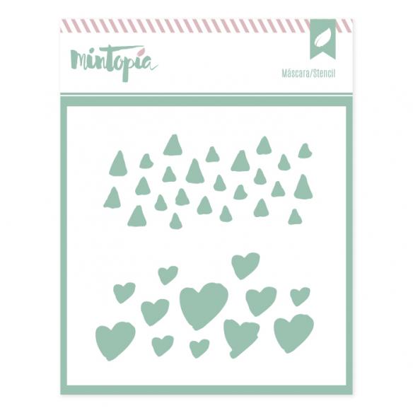 Máscara Triángulos 10 x 10 cm