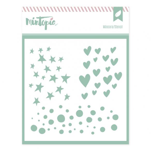 Máscara Lluvia de estrellas 10 x 10 cm