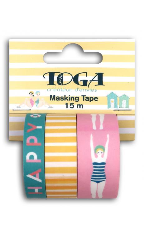 Masking tape x3 - baigneuses -5m