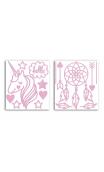 2 planchas stickers peel off happy days - rose