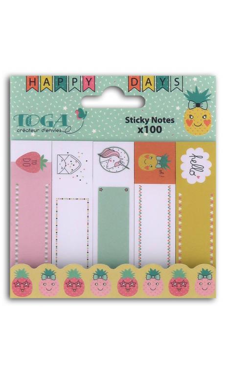 100 Sticky notes happy days