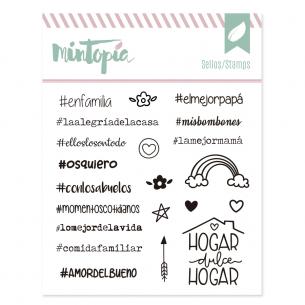 Sello Hashtags Familia