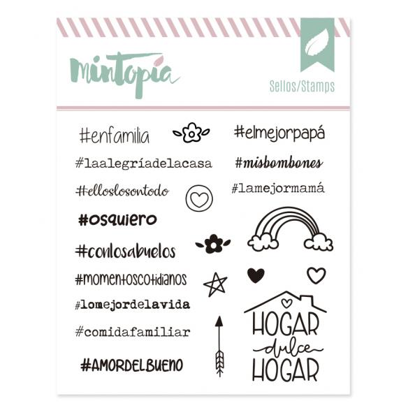 Sello Hashtags Familia
