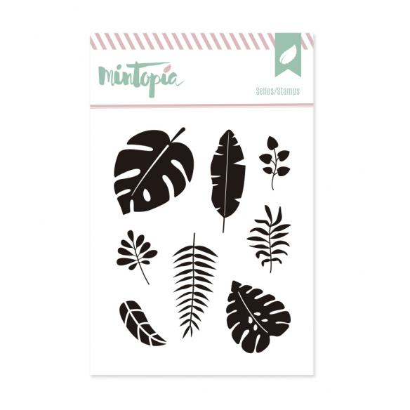 Sello Hojas tropicales