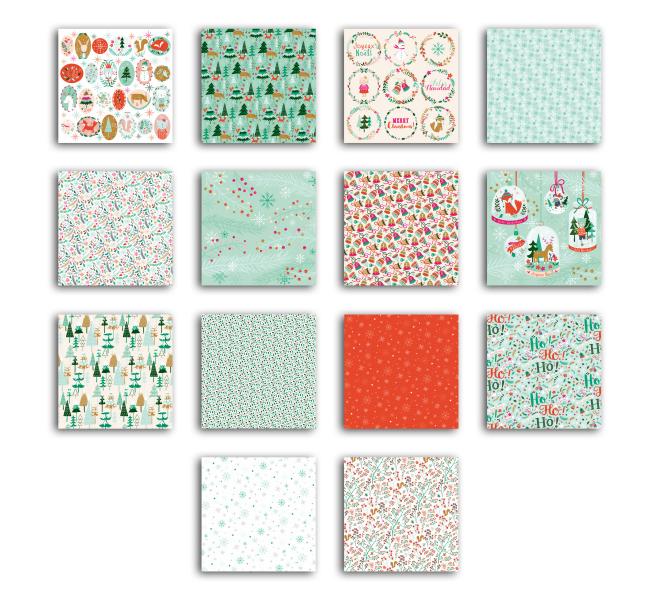 Bloc decoracion 20x20 cm 28hoja(s) Navidad en el bosque