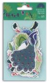 Surtido. 60 Die-cuts pavo real