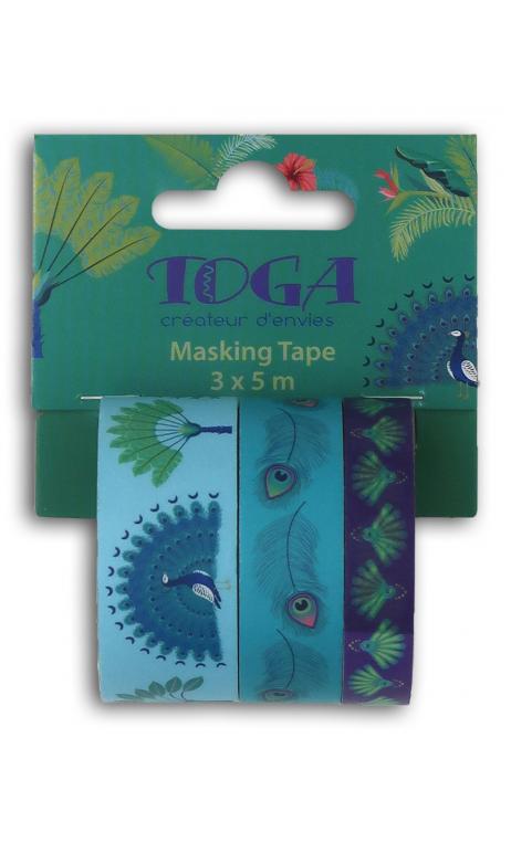 Masking tape x3 peacock 3x5m