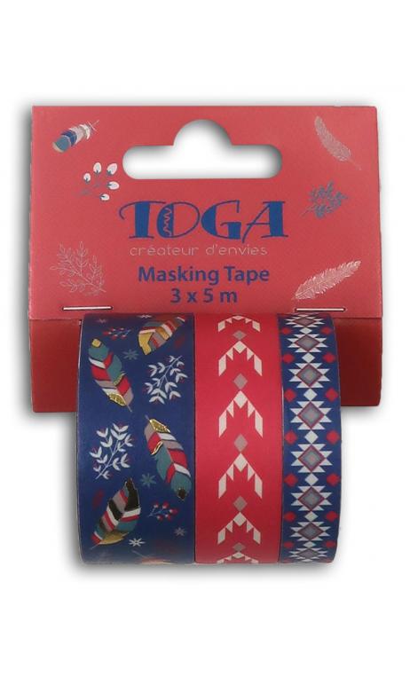 Masking tape x3 hygge gold 3x5m