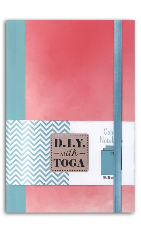 Bicolor coral notebook/pastel green 100x150mm
