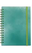 Notebook bicolor verde pastel. 15x21 cm binder 60p