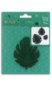 12 Die cuts bombay  filodendro verde