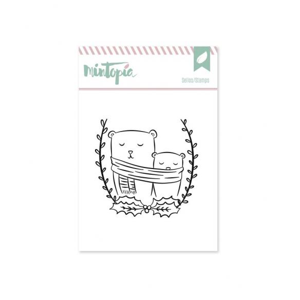 Stamp Couple of bears