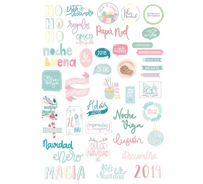 Die cuts Palabras Magia