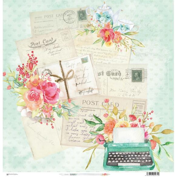 "Recuerdame" 6 papeles  para scrapbooking Manoli Navarro