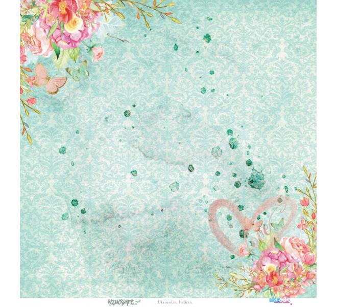 "Recuerdame" 6 papeles  para scrapbooking Manoli Navarro