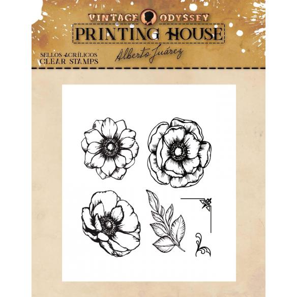 Sellos de Silicona "Flowers" Alberto Juárez